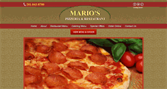 Desktop Screenshot of mariospizzanj.com